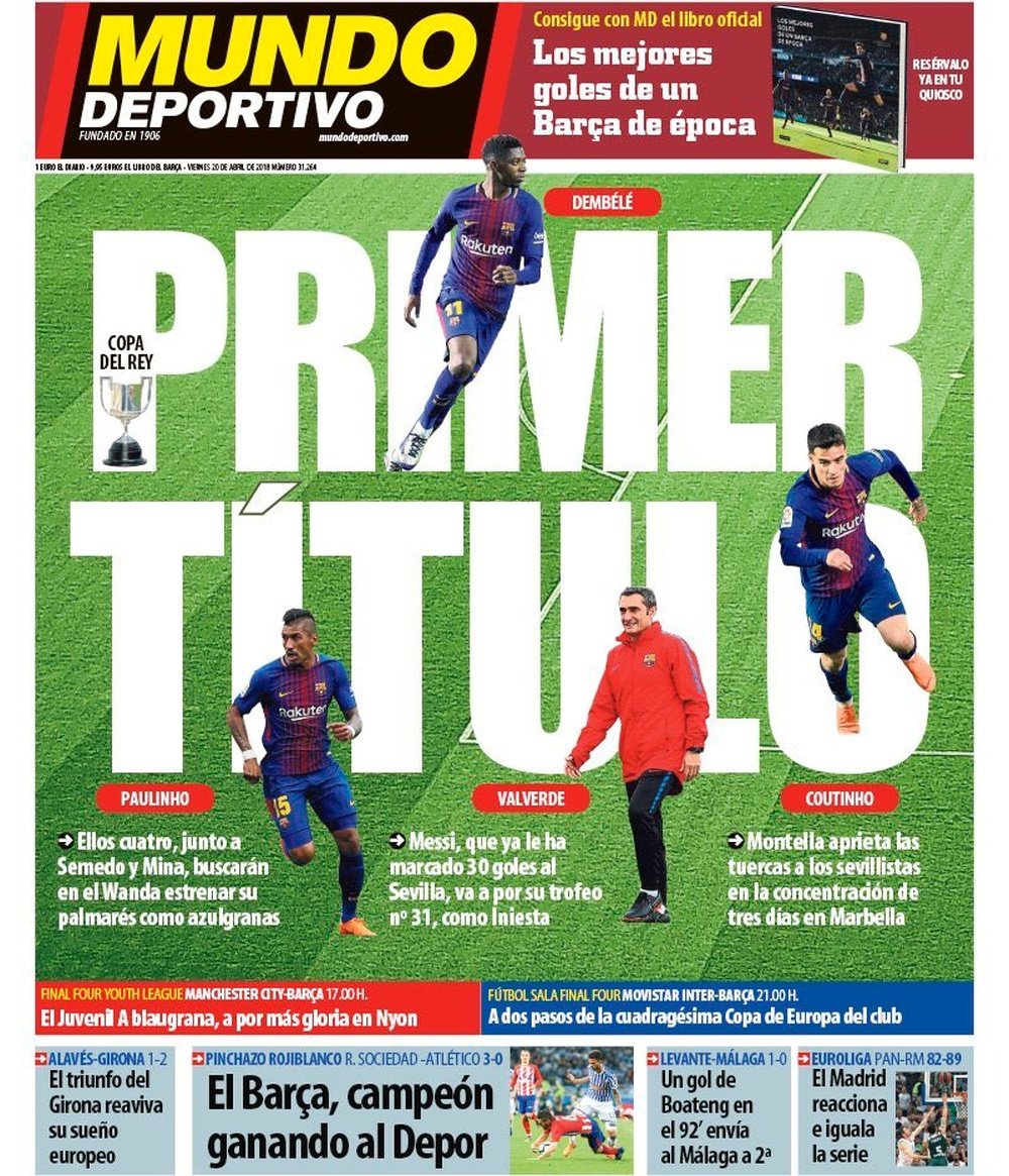 Capa de 'Mundo Deportivo' de 20-04-18.MD