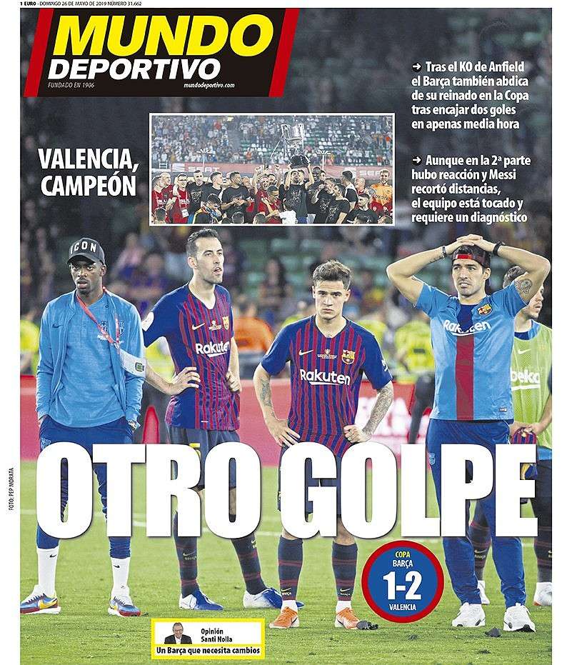 Capa do jornal Mundo Deportivo.