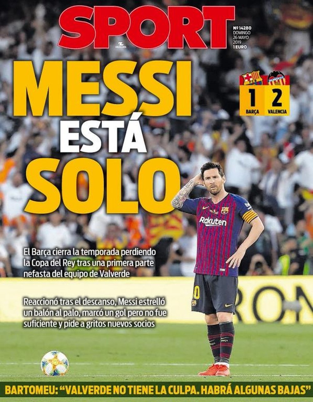 Estas son las portadas de la prensa deportiva de hoy. Sport
