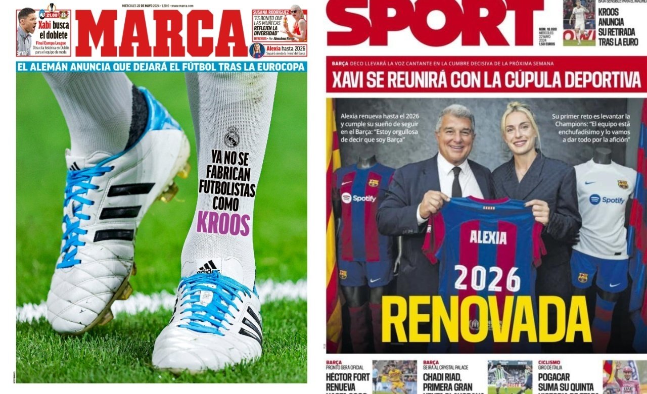 Las portadas de la prensa deportiva. Marca-Sport