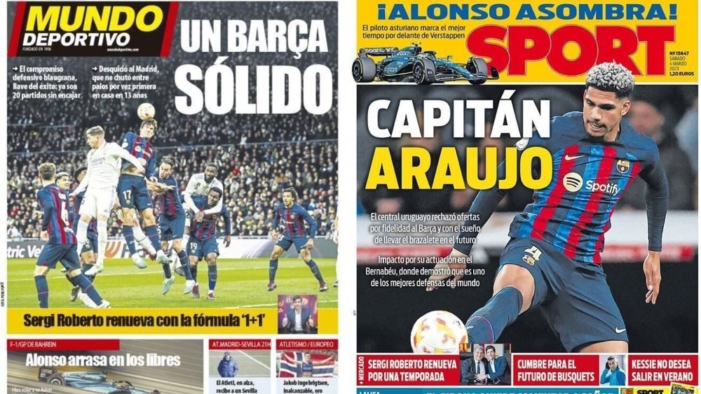 As capas da imprensa esportiva. MD/Sport