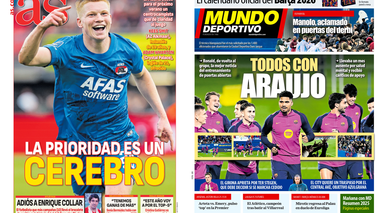 Portadas de la prensa deportiva del 30-12-25