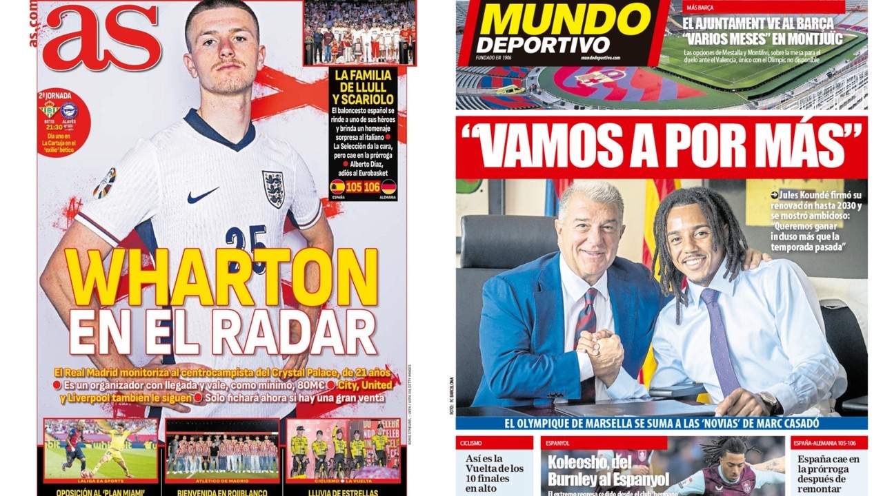 Portadas de la prensa deportiva del 22-08-25
