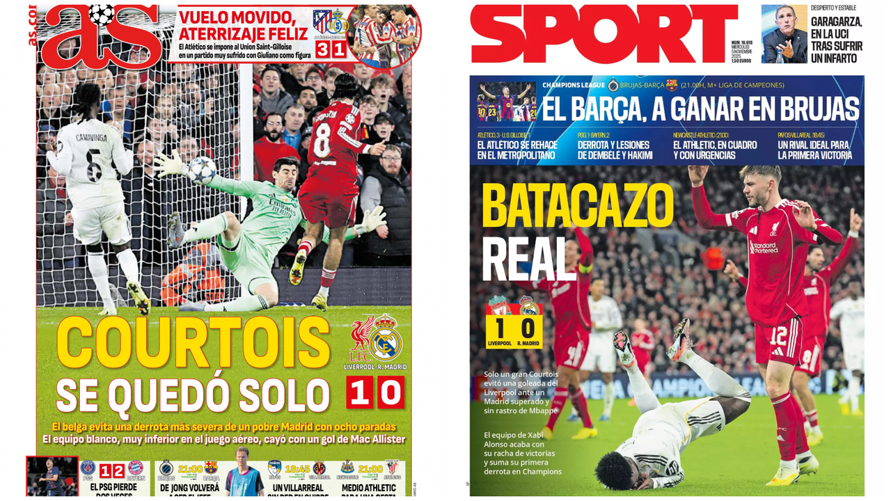 Portadas de la prensa deportiva del 05-11-25
