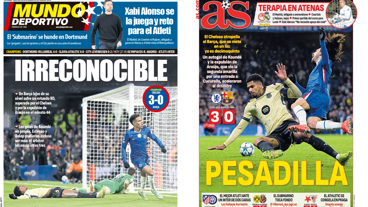 Portadas de la prensa deportiva del 26-11-25