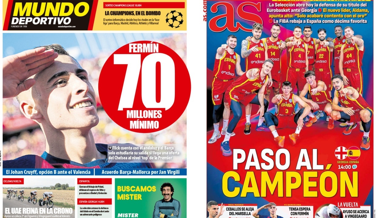 Portadas de la prensa deportiva del 28-08-25