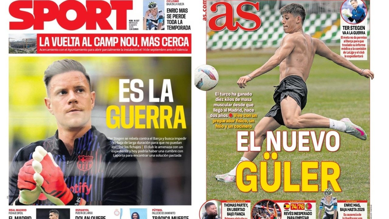 Portadas de la prensa deportiva del 06-08-25
