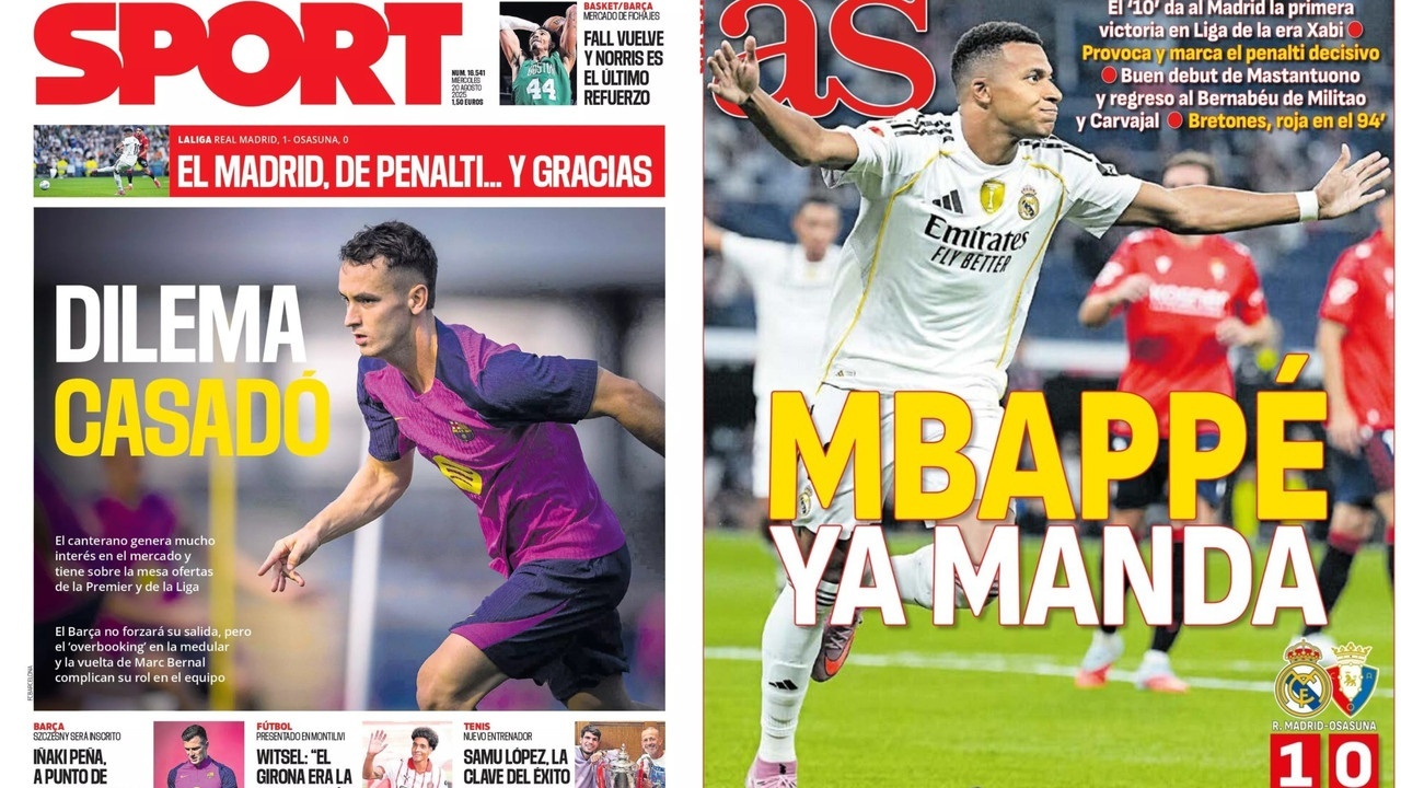 Portadas de la prensa deportiva del 30-08-25