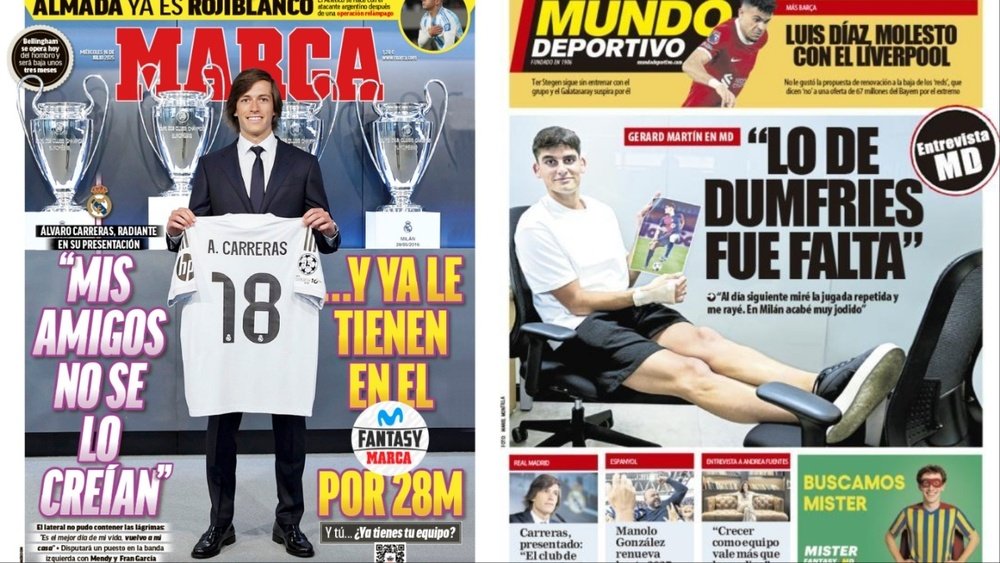 Portadas de la prensa deportiva del 16-07-25. Marca/Mundo Deportivo