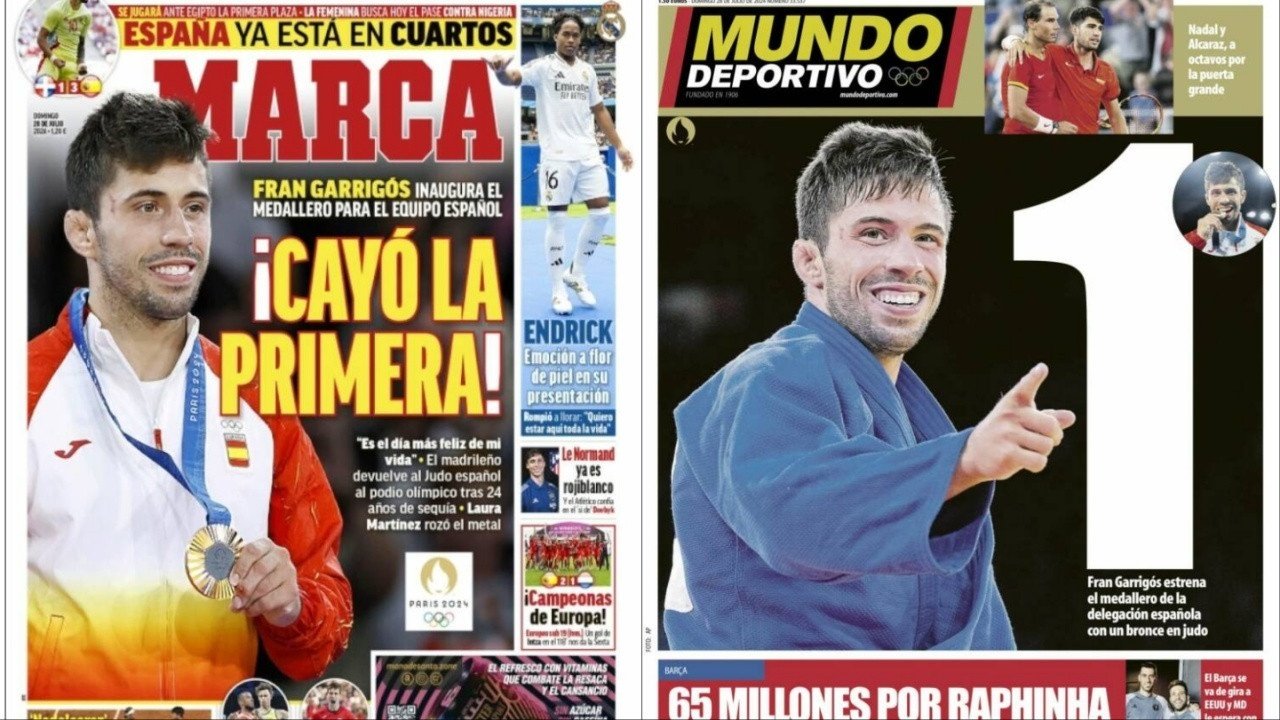 Portadas de la prensa deportiva a 28-07-24