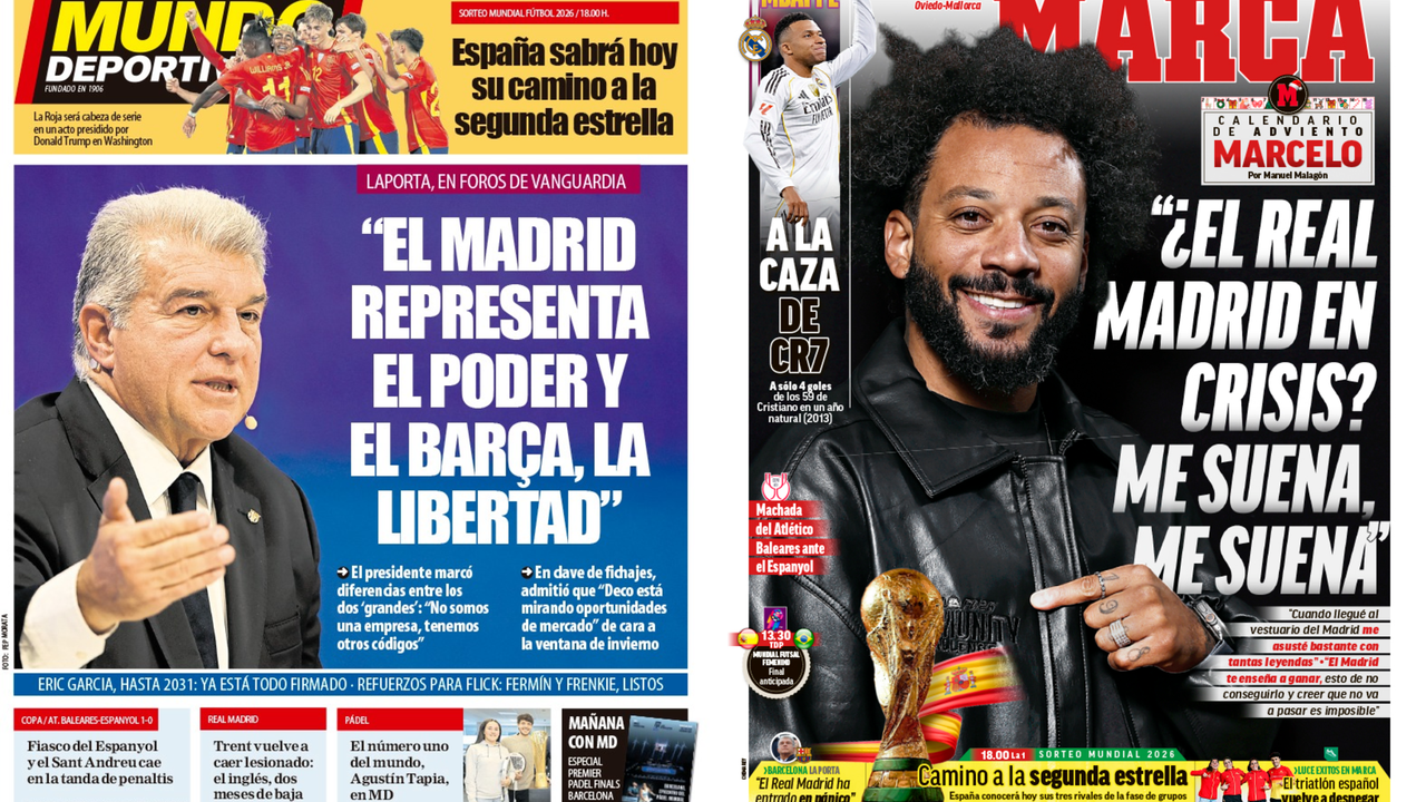 Portadas de la prensa deportiva del 05-12-25
