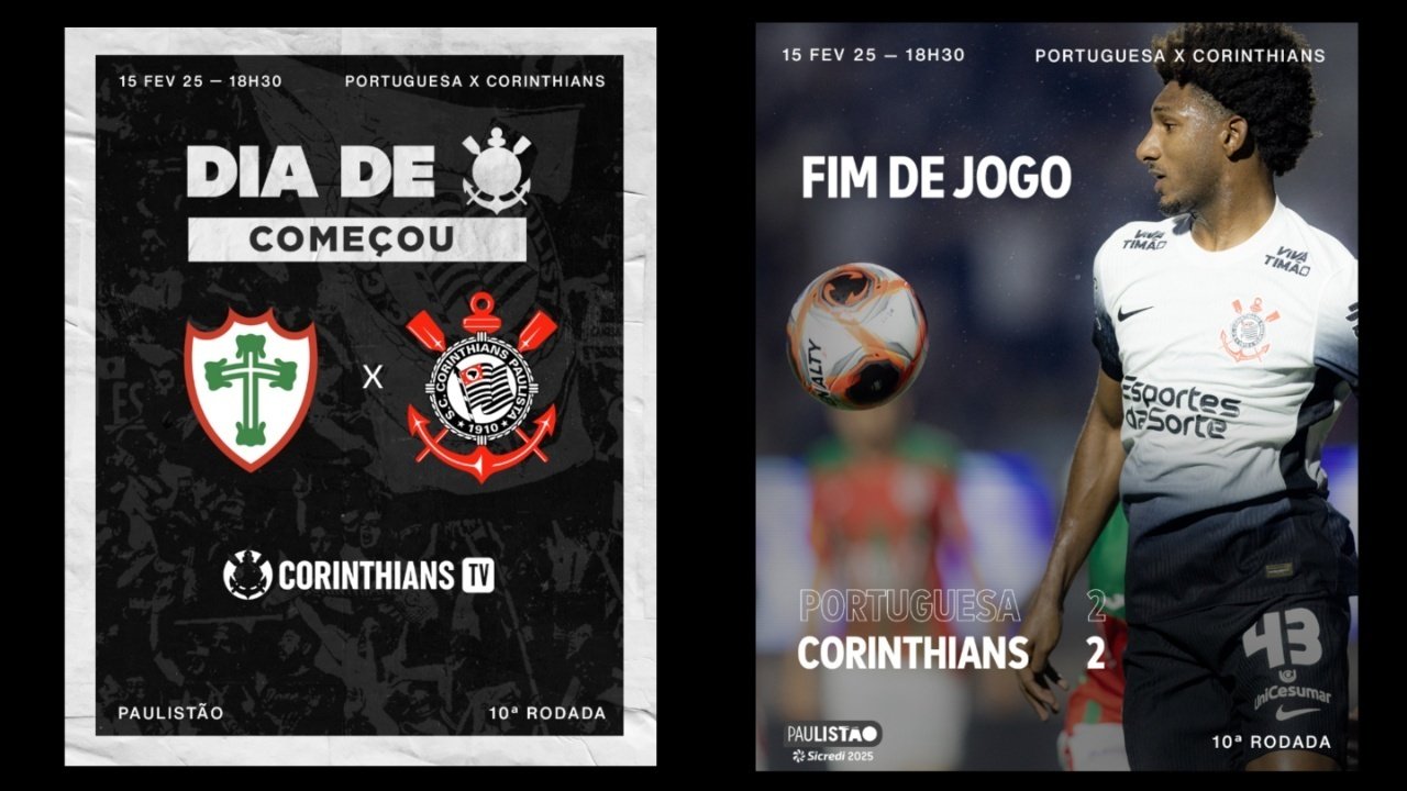 Portuguesa e Corinthians empatam em jogo movimentado no Pacaembu