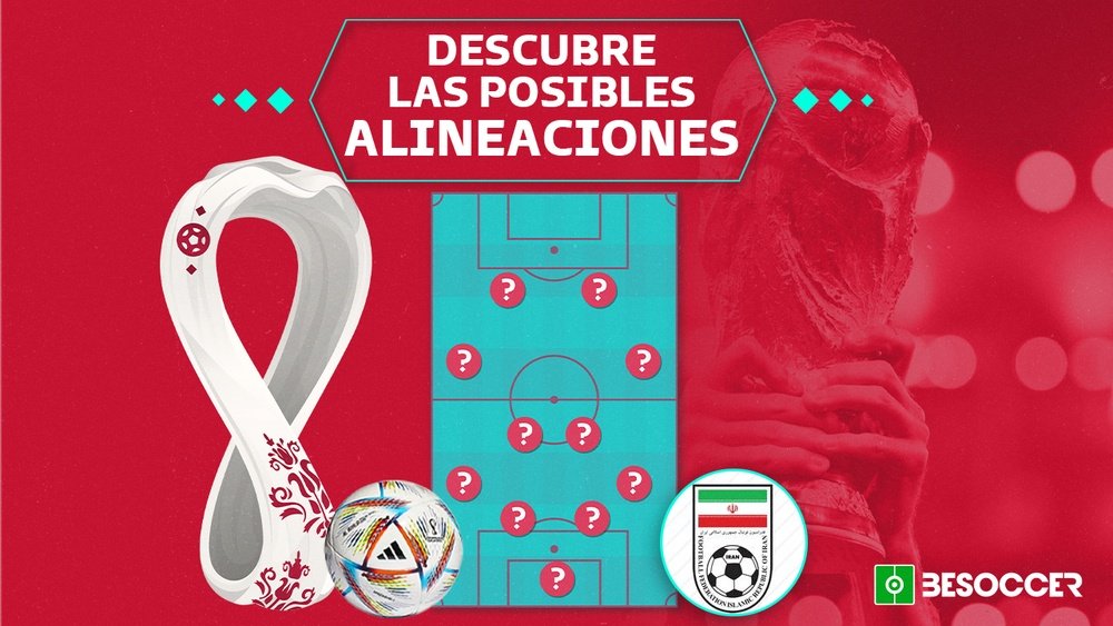 Posible alineación de Irán para el Mundial. BeSoccer