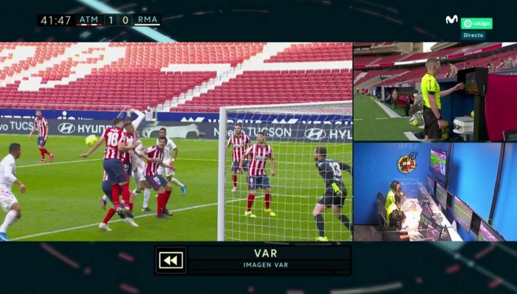 Controversy In Madrid Derby As Ref Turns Down Rm Penalty Shout