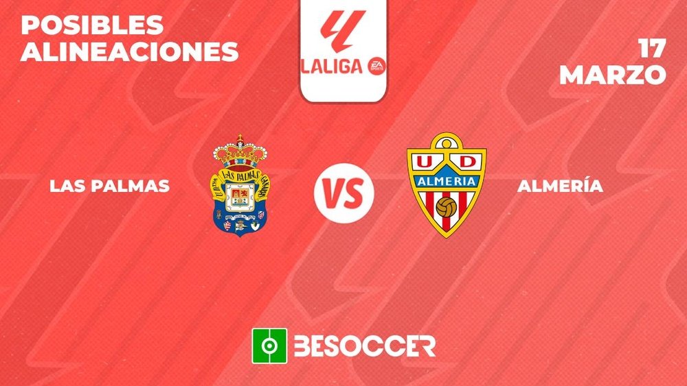 Posibles alineaciones de Las Palmas-Almería de la Primera División 2023-24. BeSoccer