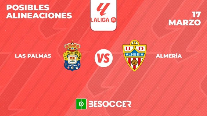 Posibles alineaciones de Las Palmas vs Almería