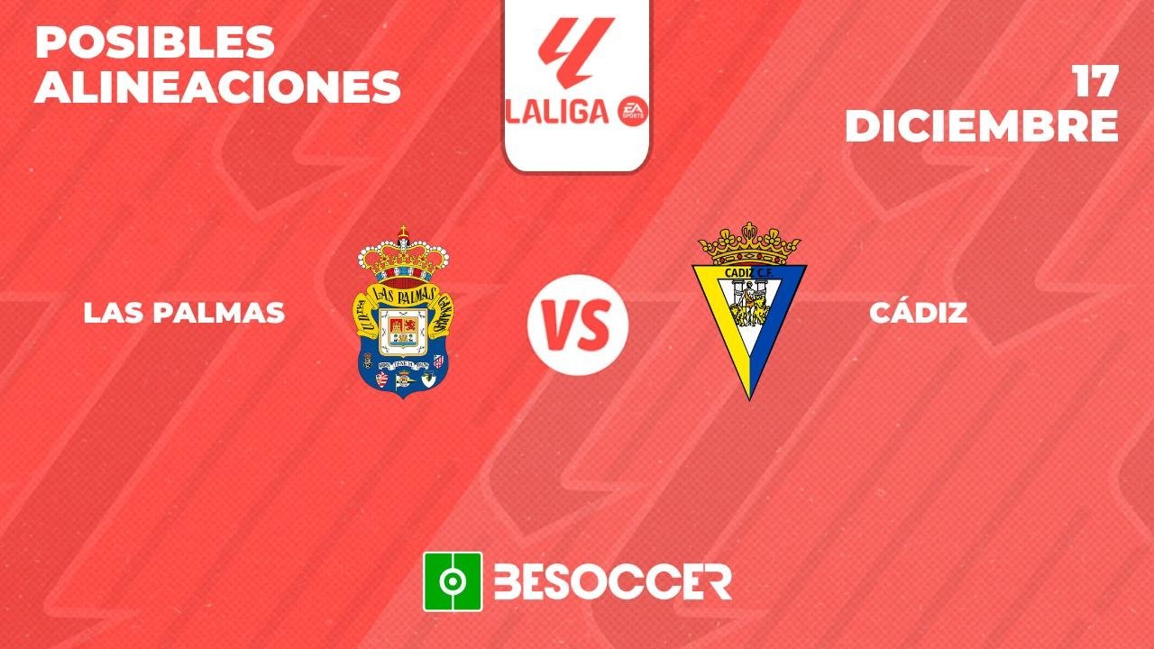 Alineacions de: las palmas - cádiz cf