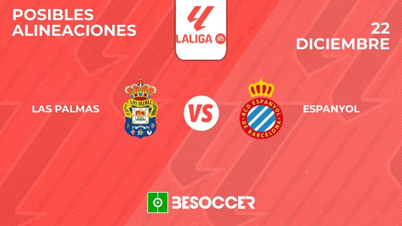 Posibles alineaciones de Las Palmas-Espanyol de la Primera División 2024-25. BeSoccer