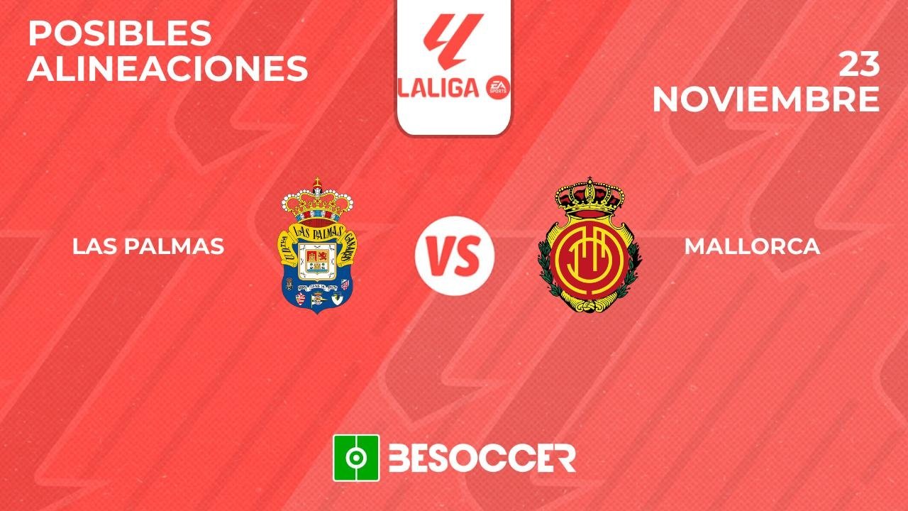 Posibles alineaciones de Las Palmas-Mallorca de la Primera División 2024-25. BeSoccer