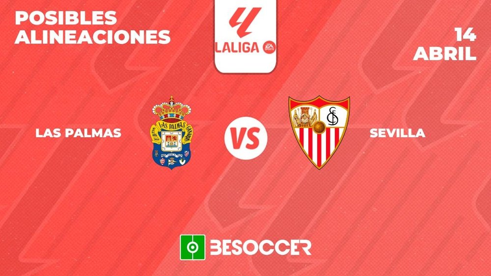 Posibles alineaciones de Las Palmas-Sevilla de la Primera División 2023-24. BeSoccer