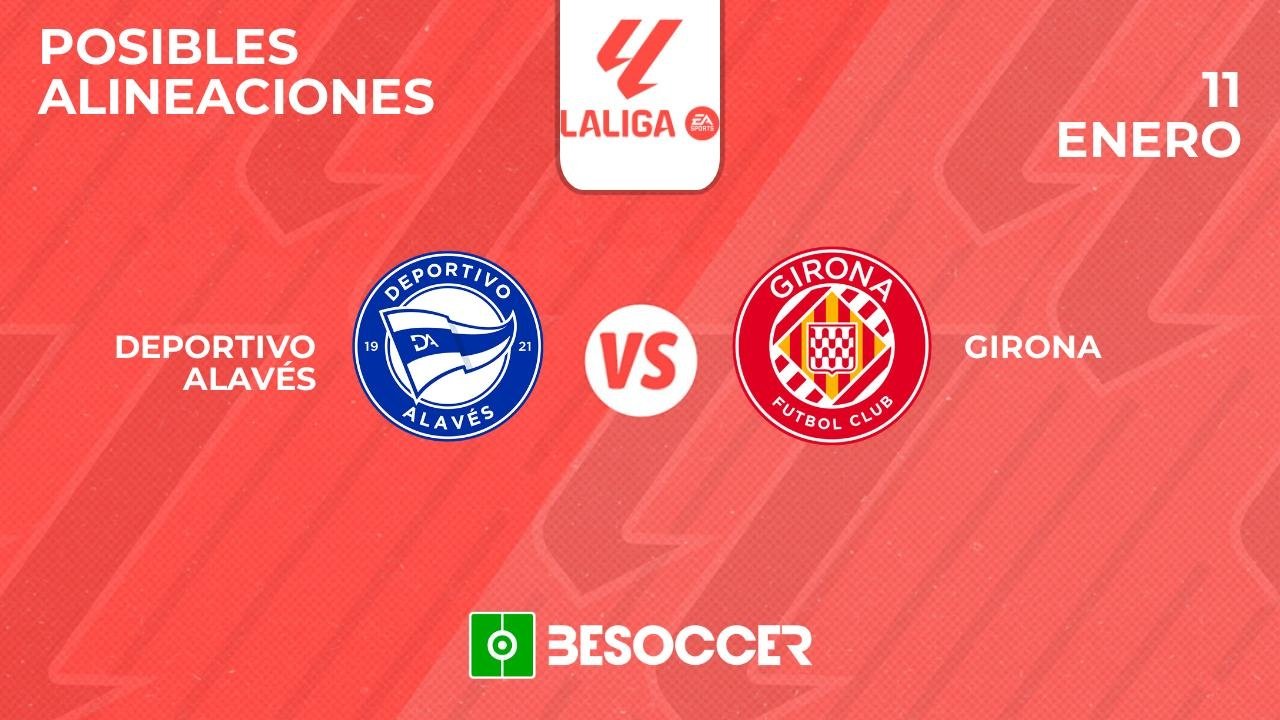 Posibles alineaciones del Alavés vs Girona