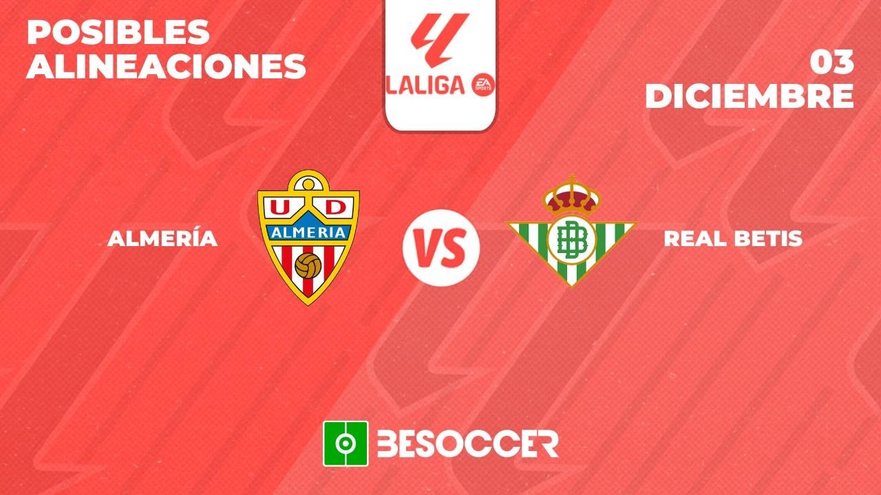 Alineaciones de ud almeria contra betis