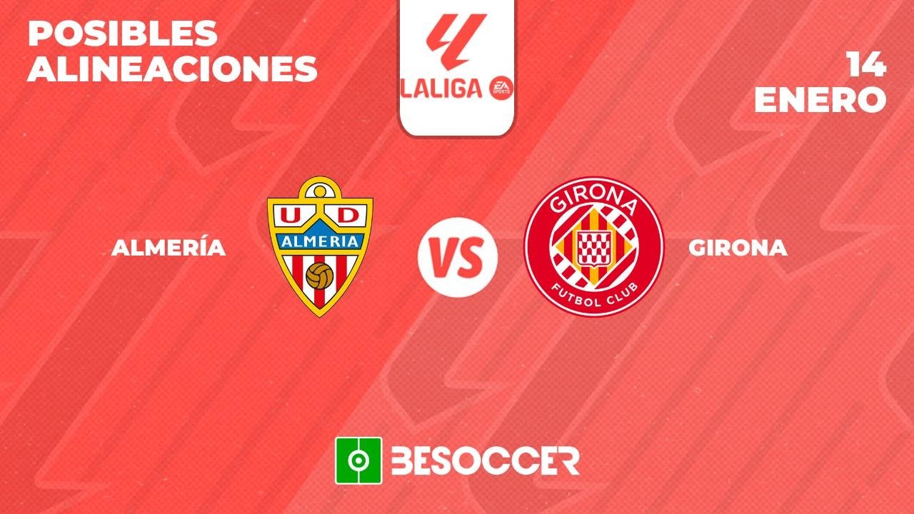 Alineaciones de girona fc contra ud almeria