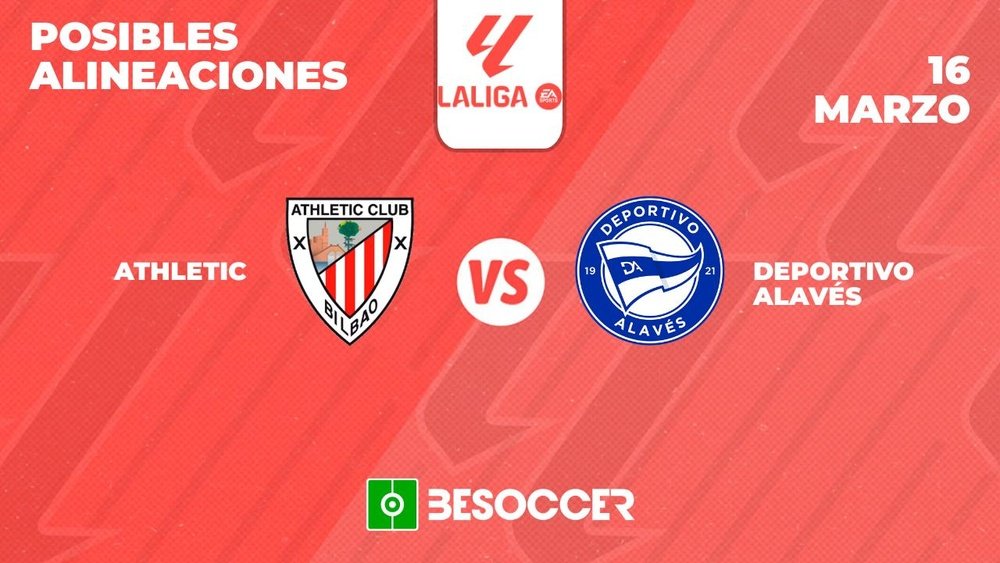 Posibles alineaciones del Athletic vs Alavés