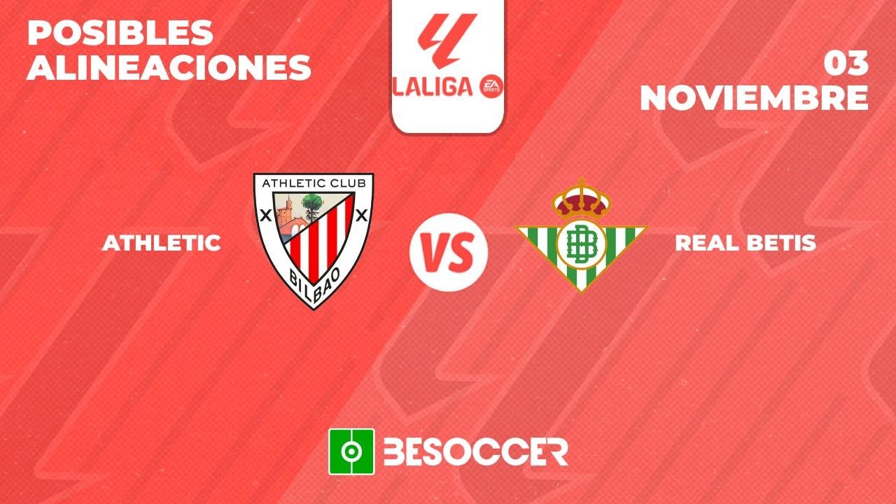 Posibles alineaciones del Athletic-Betis de la Primera División 2024-25. BeSoccer