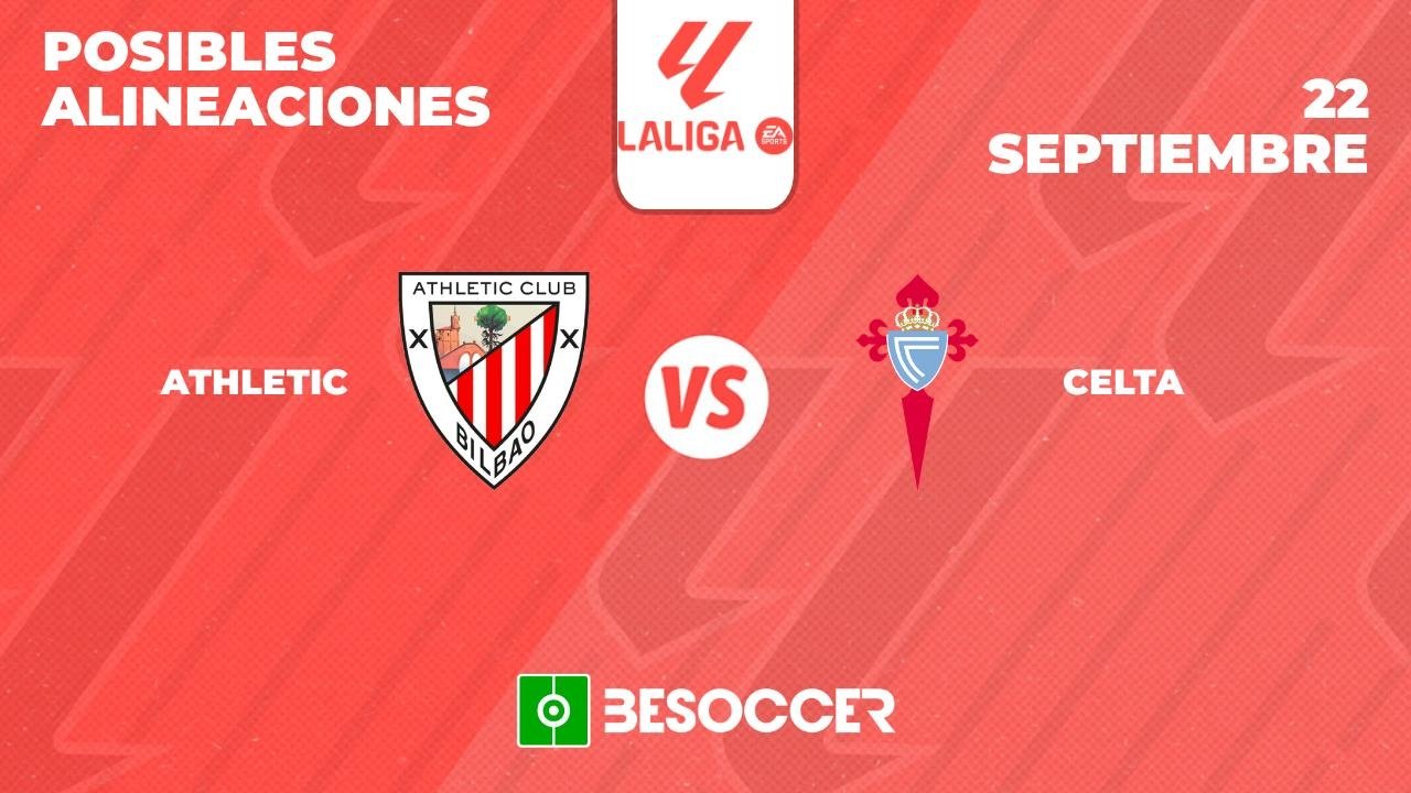 Posibles alineaciones del Athletic-Celta de la Primera División 2024-25. BeSoccer