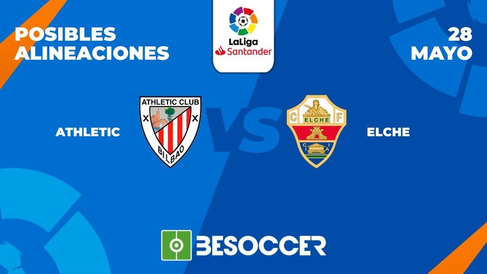 Posibles alineaciones del Athletic-Elche de la Primera División 2022-2023. BeSoccer