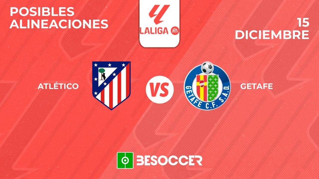 Posibles alineaciones del Atlético-Getafe de la Primera División 2024-25. BeSoccer