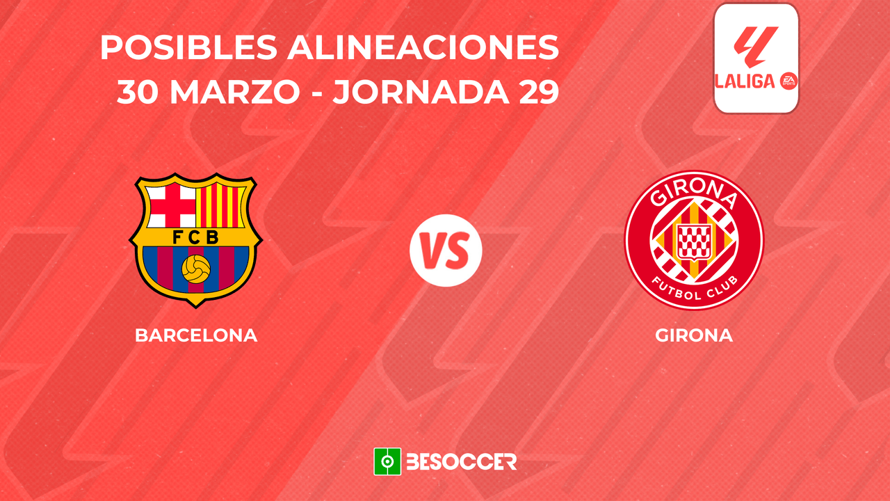 Posibles onces del Barcelona vs Girona