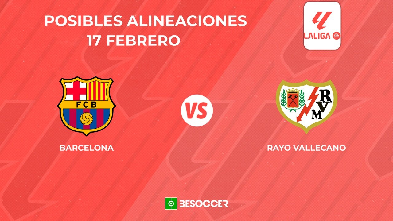 Posibles alineaciones del Barcelona vs Rayo Vallecano. BeSoccer