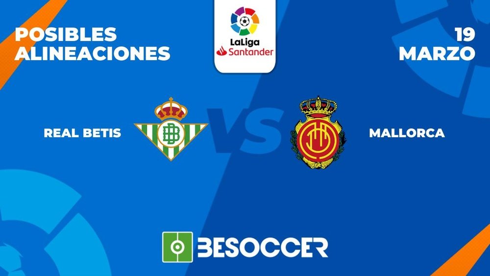 Posibles alineaciones del Betis-Mallorca de la Primera División 2022-2023. BeSoccer