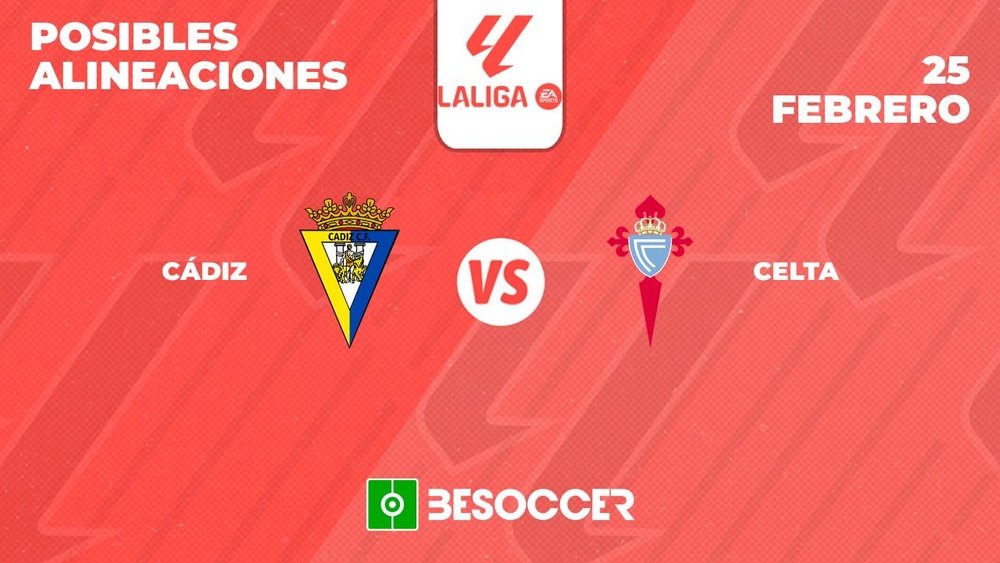 Posibles alineaciones del Cádiz-Celta de la Primera División 2023-24. BeSoccer