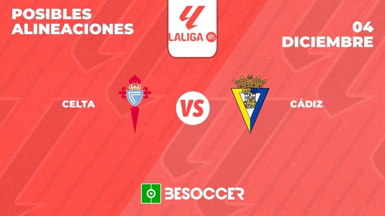 Posibles alineaciones del Celta vs Cádiz