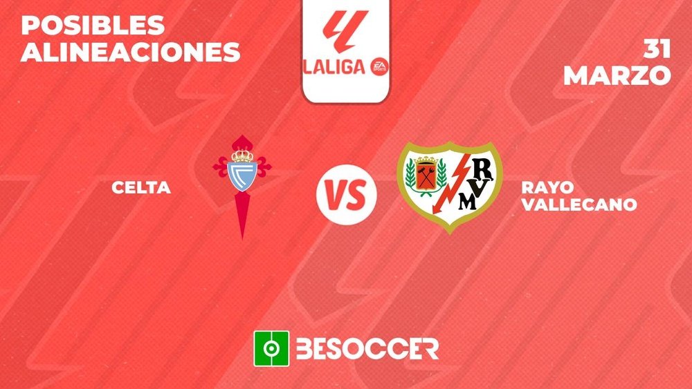 Posibles alineaciones del Celta-Rayo Vallecano de la Primera División 2023-24. BeSoccer