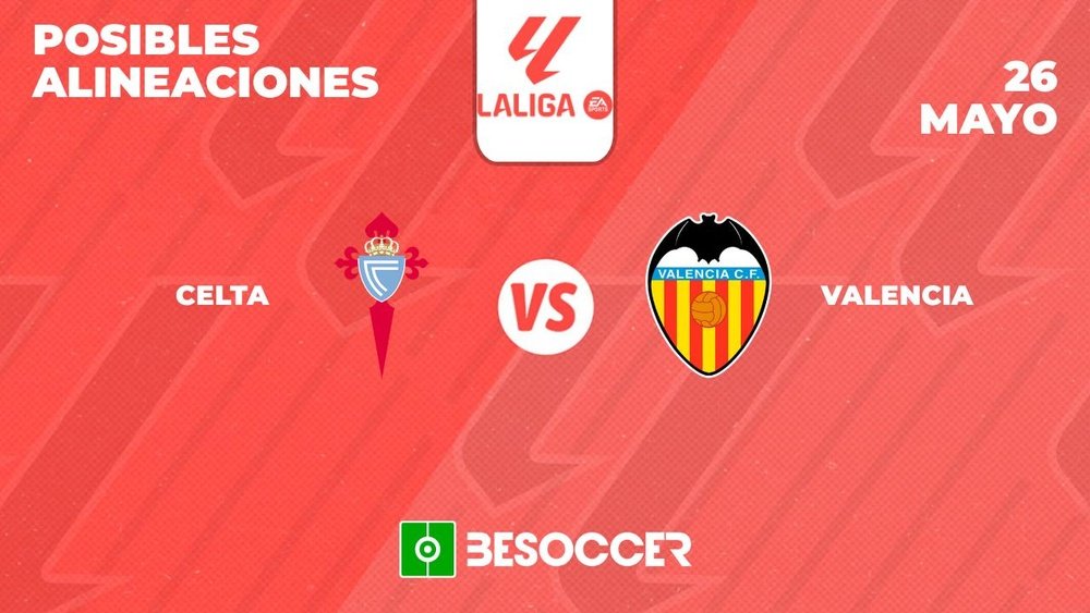 Posibles alineaciones del Celta-Valencia de la Primera División 2023-24. BeSoccer