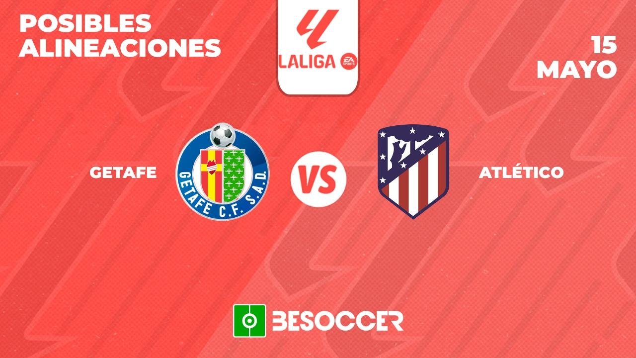 Posibles alineaciones del Getafe vs Atlético de Madrid
