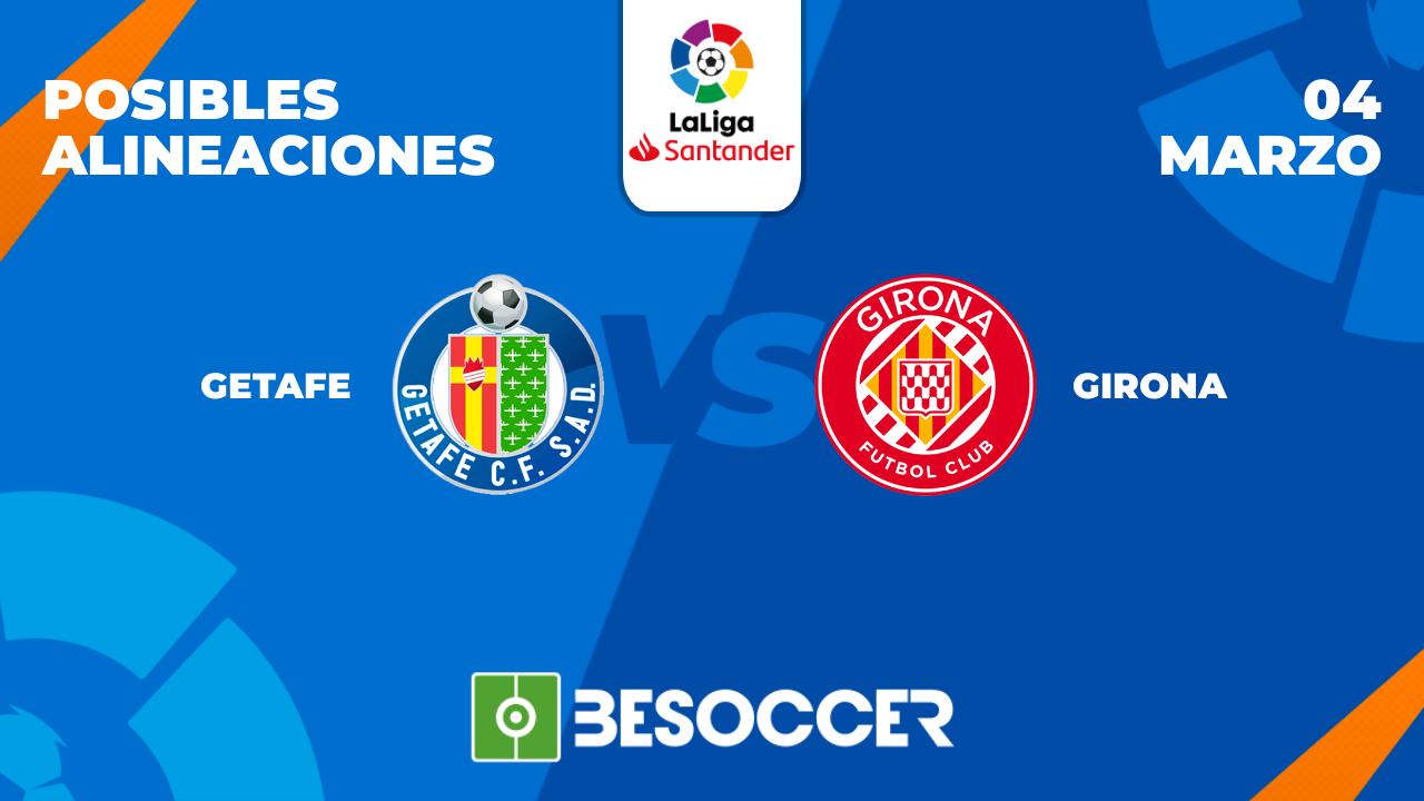 Posibles alineaciones del Getafe-Girona