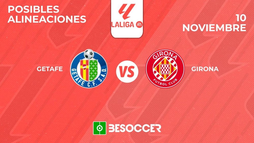 Posibles alineaciones del Getafe-Girona de la Primera División 2024-25. BeSoccer