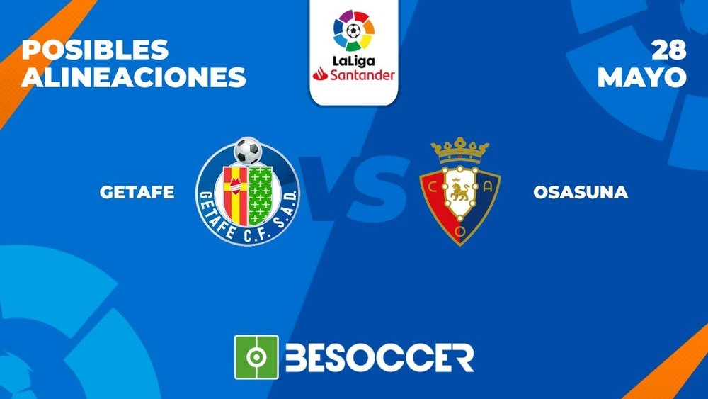 Posibles alineaciones del Getafe vs Osasuna