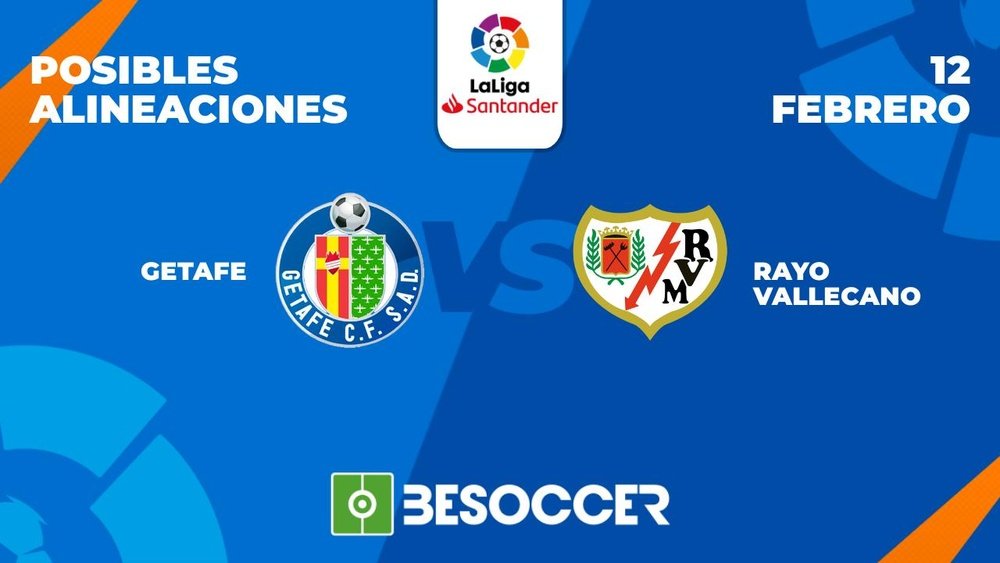 Posibles alineaciones del Getafe-Rayo Vallecano de la Primera División 2022-2023. BeSoccer
