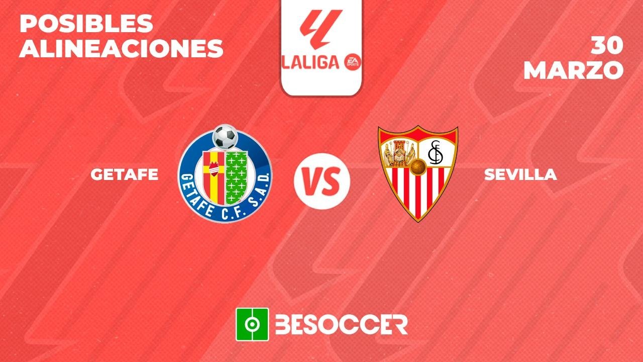 Posibles alineaciones del Sevilla vs Getafe