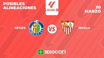 Estos son los onces posibles del Getafe-Sevilla, juego de la 30ª jornada de Primera División 2023-24 que se disputará en el Coliseum del municipio madrileño.