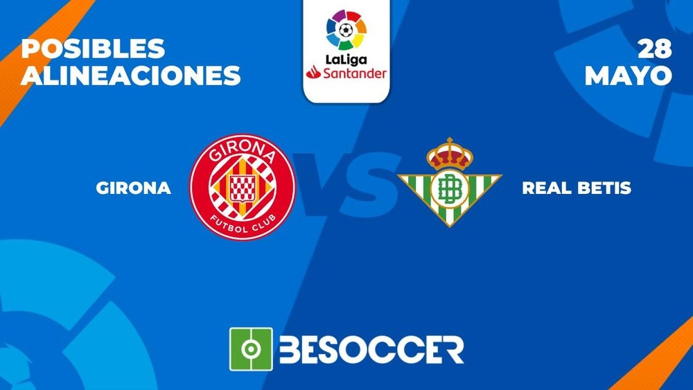 Posibles alineaciones del Girona-Betis de la Primera División 2022-2023. BeSoccer