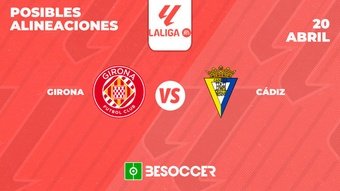Estos son los onces posibles del Girona-Cádiz, partido de la 32ª jornada de Primera División 2023-24 que se disputará en el Estadio Montilivi de la ciudad catalana.