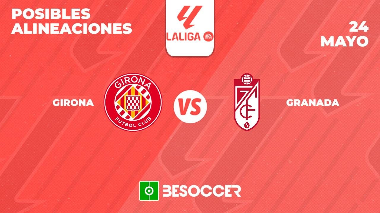 Posibles alineaciones del Girona-Granada de la Primera División 2023-24. BeSoccer