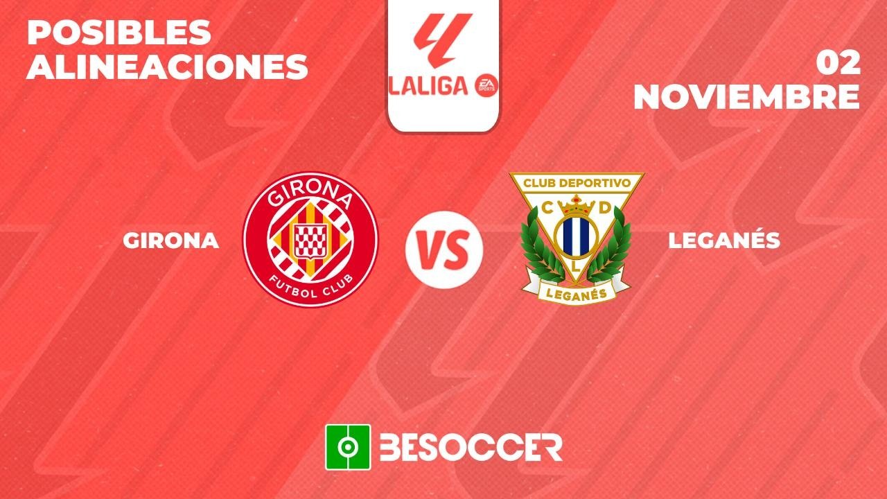 Posibles alineaciones del Girona-Leganés de la Primera División 2024-25. BeSoccer